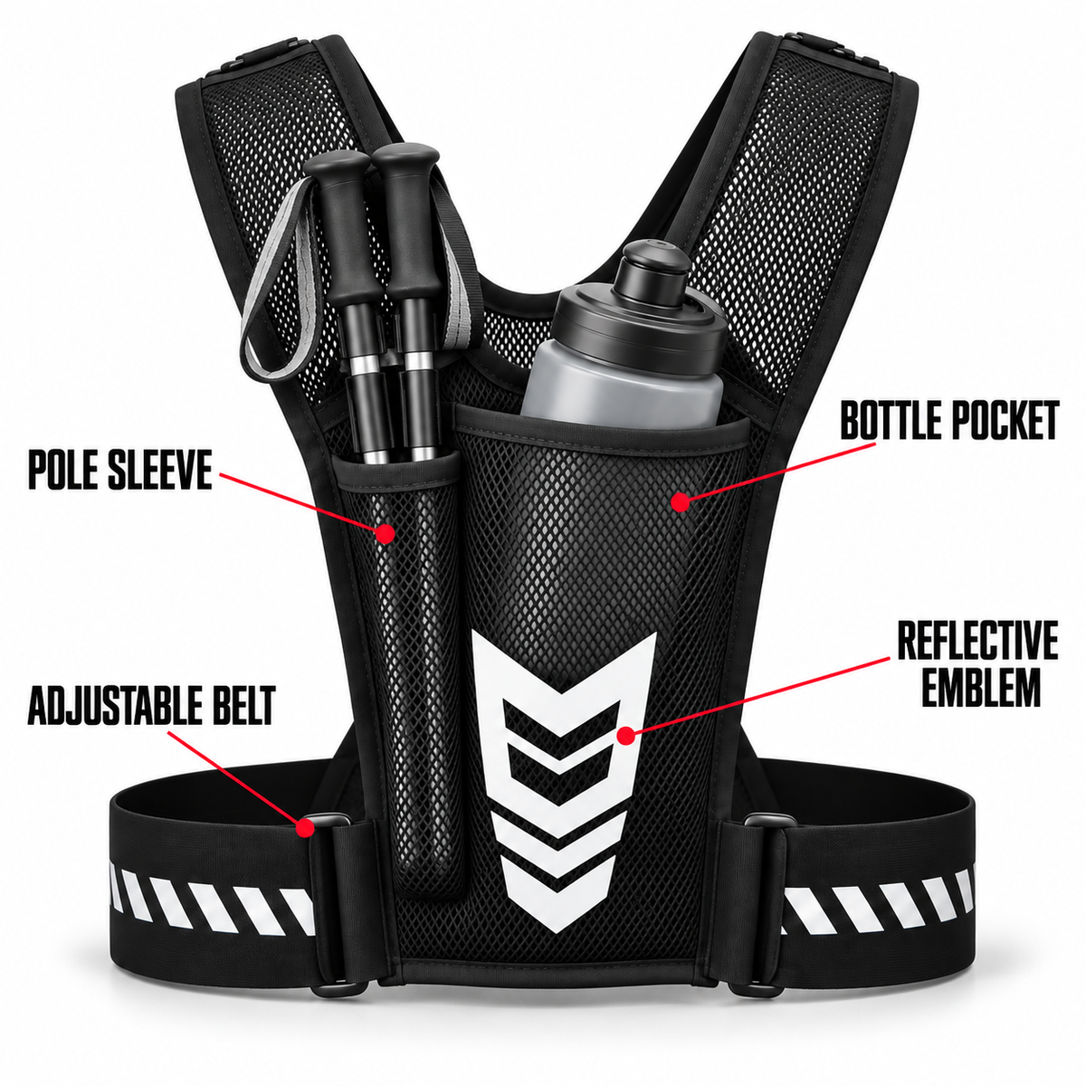 Hands-Free Reflective Running Vest